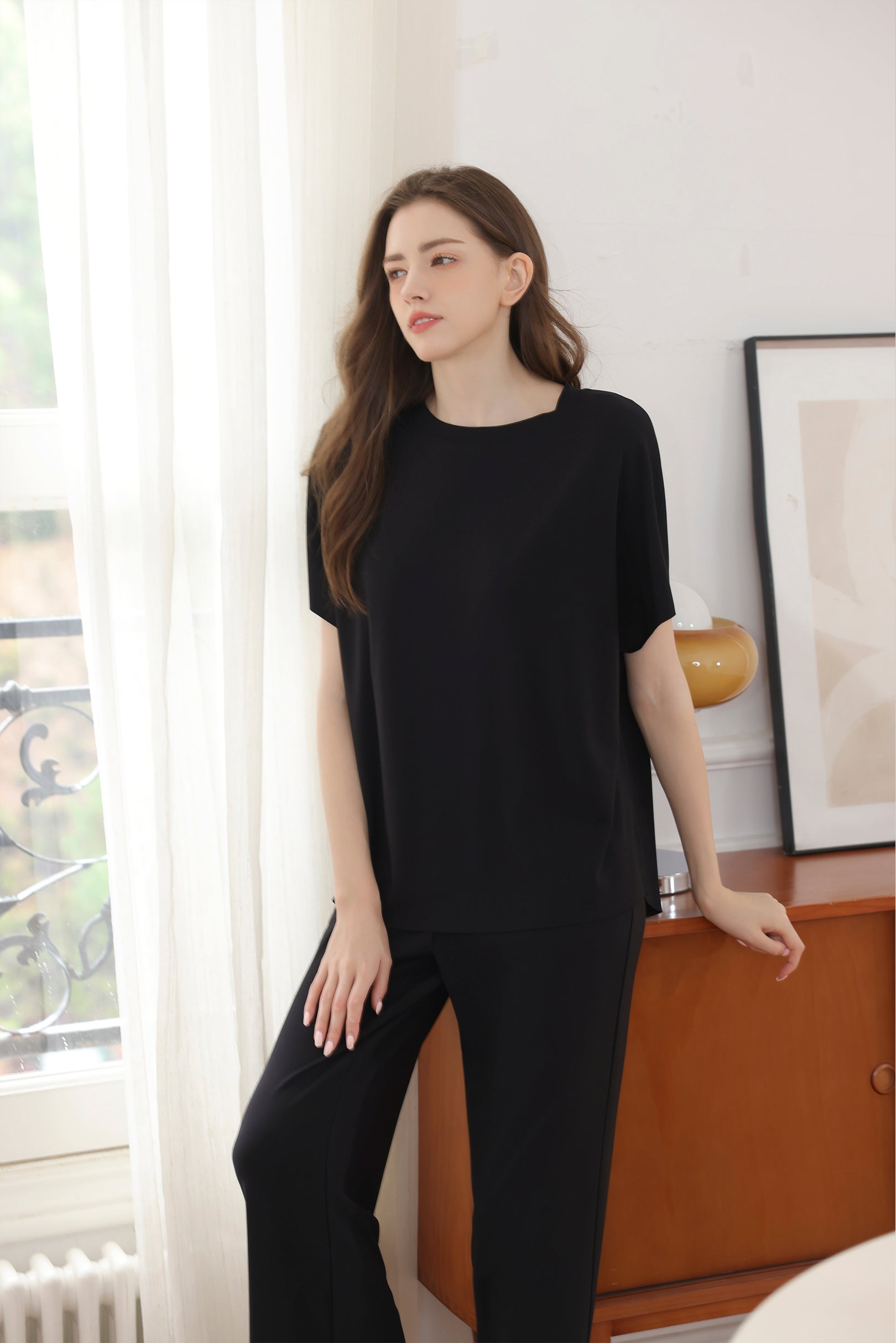 AirMode Summer Top in Noir