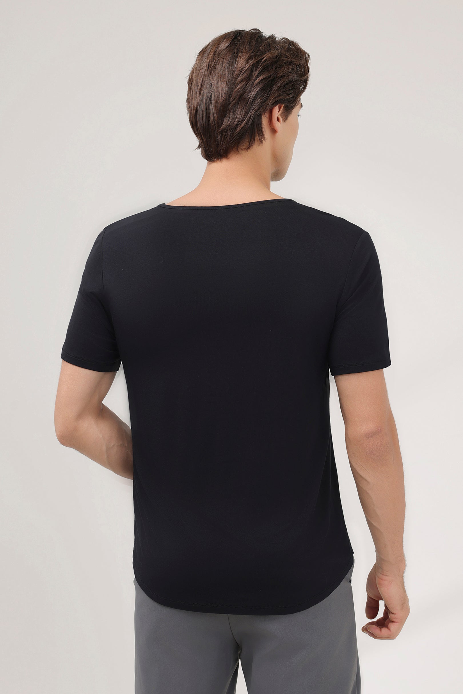 Men's Ice-Cool Lounge Tee in Noir