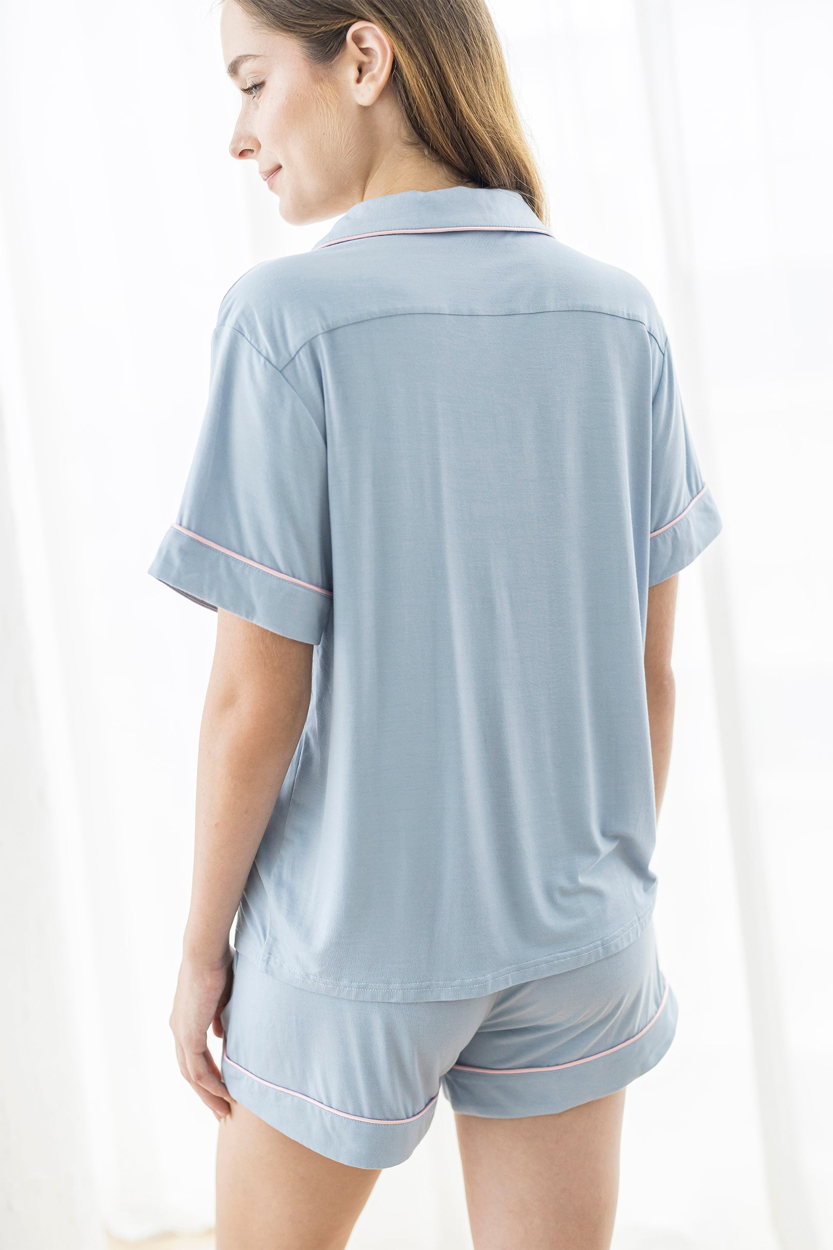 Signature Pyjamas Set in Powder Blue