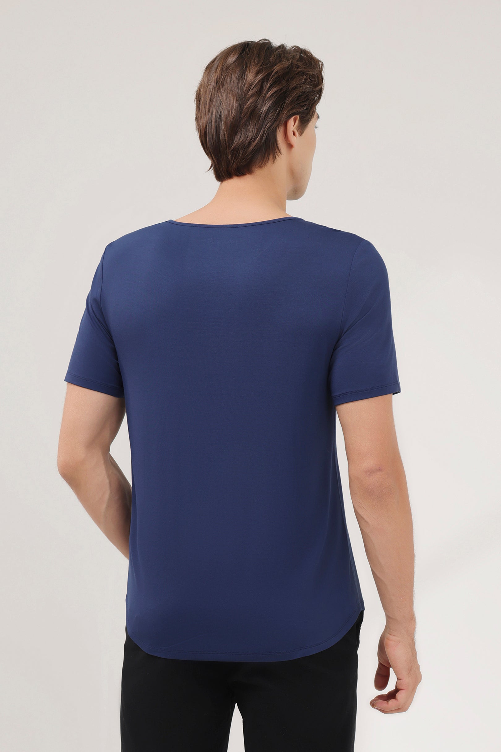 Men's Ice-Cool Lounge Tee in Midnight Blue