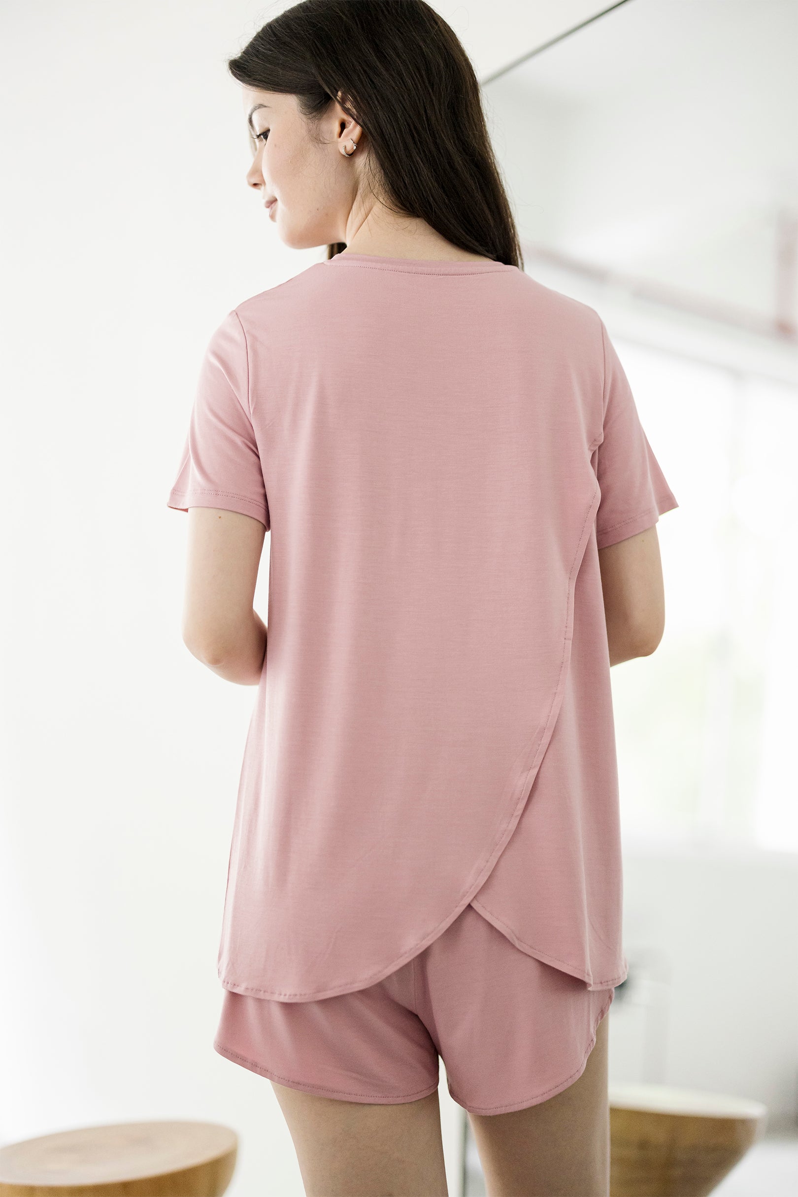 Mysa Lounge Top in Peony Pink